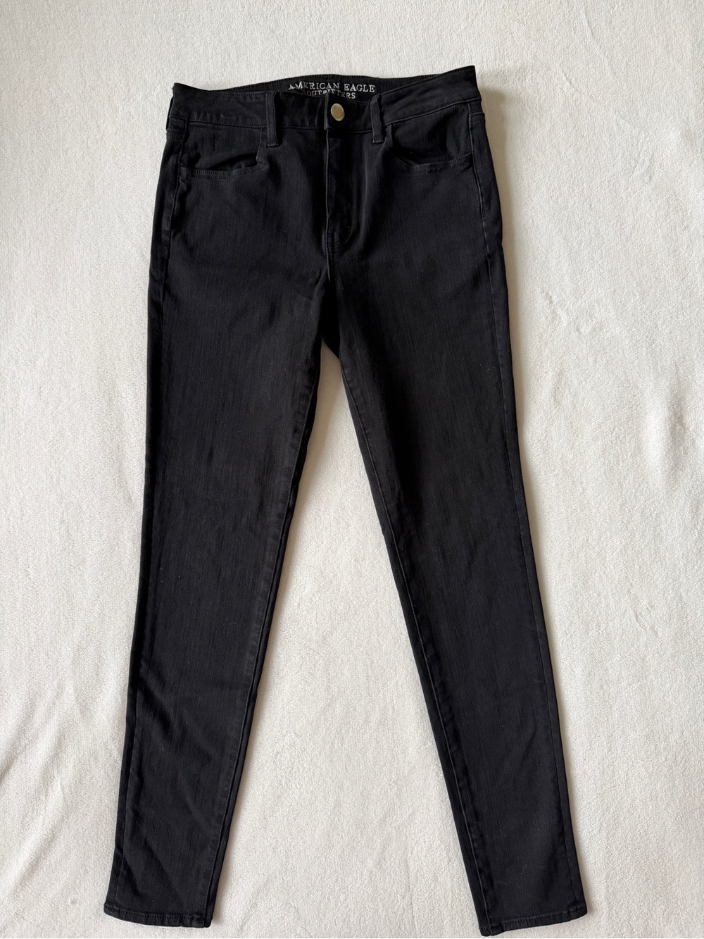American Eagle Outfitters Black Skinny Jeans - High Rise size 10 Long